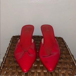 RAYE Red Patent Leather Kitten Heels - Size 7.5